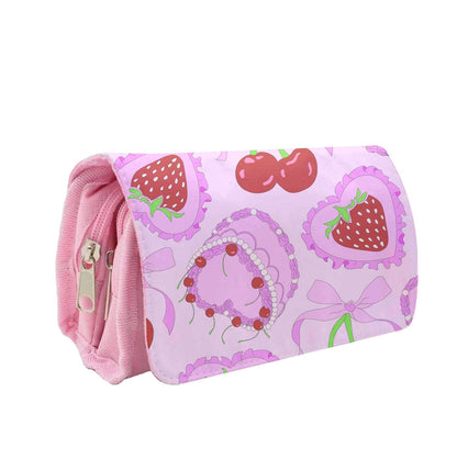 Cherries, Strawberries And Cake - Valentine's Day Pencil Case