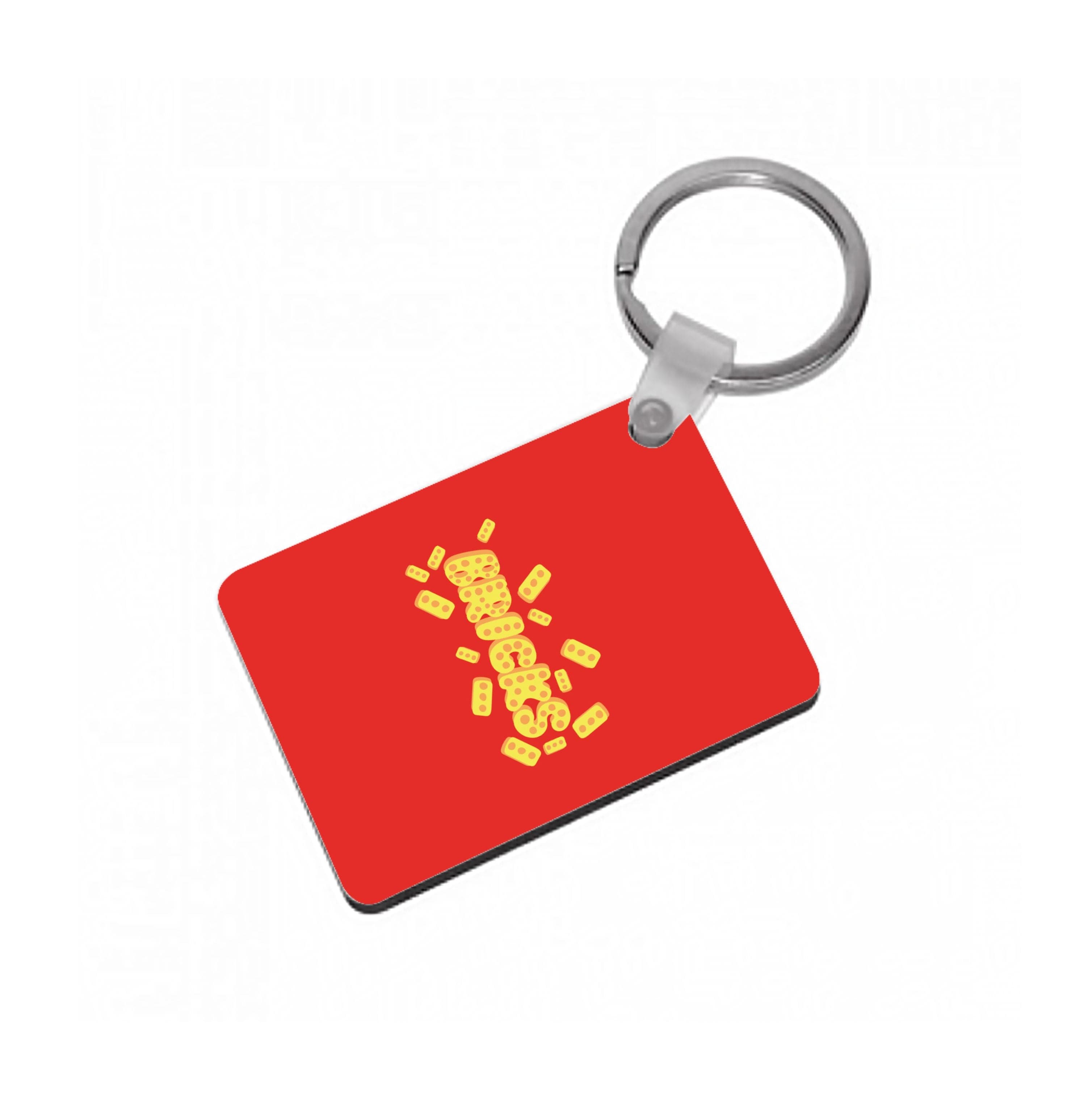 Bricks Text Keyring