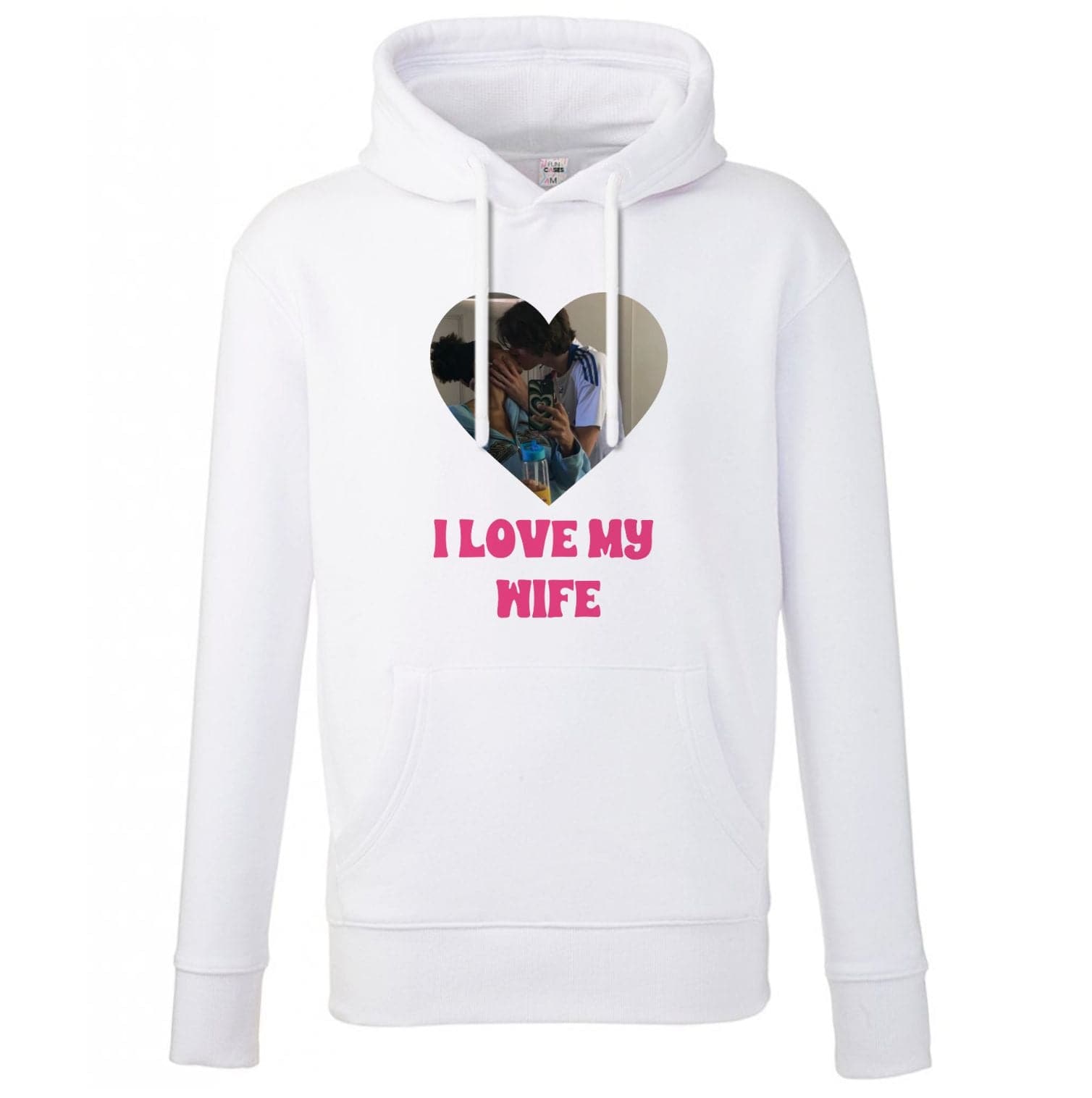 I Love My Wife - Personalised Couples Hoodie