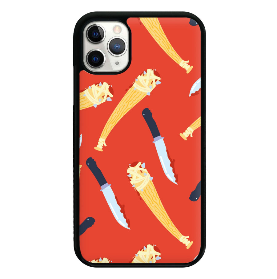 Knives And Bats Pattern - Halloween Phone Case