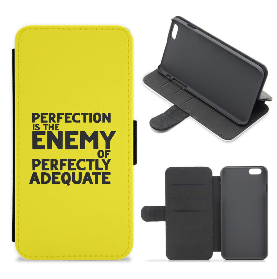 Perfcetion Is The Enemy Of Perfectly Adequate - Better Call Saul Flip / Wallet Phone Case