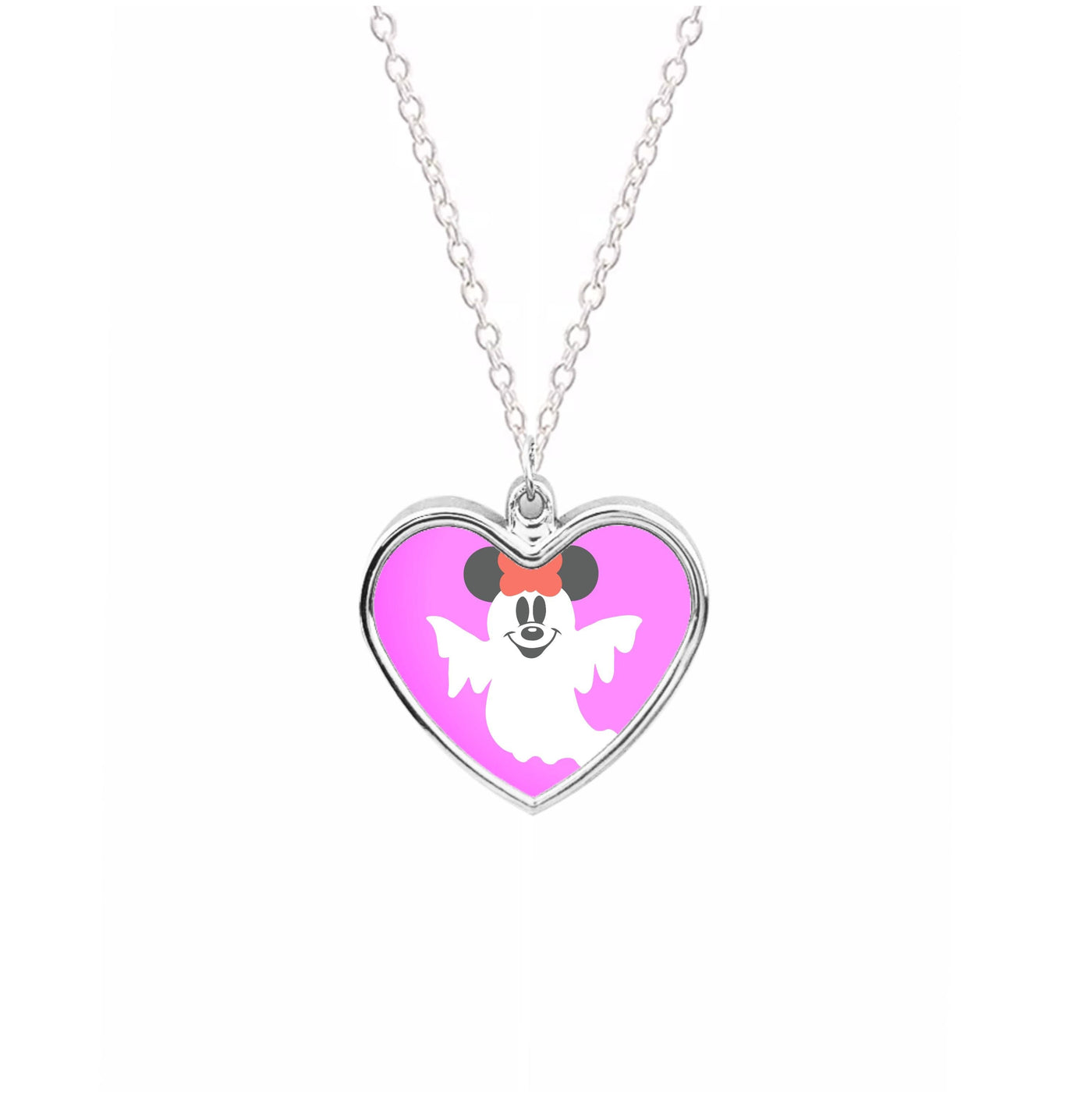 Minnie Mouse Ghost - Disney Halloween Necklace