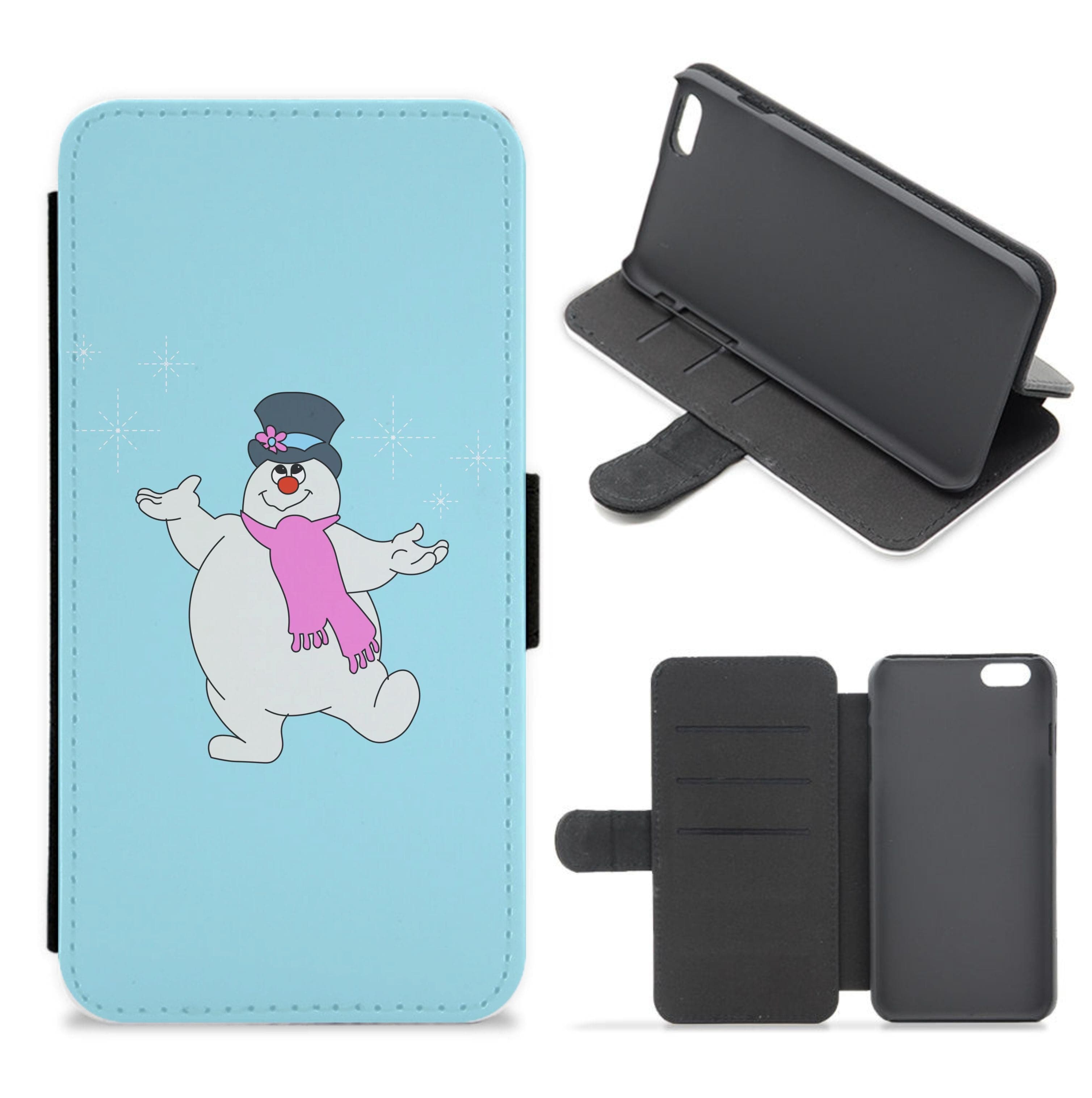 Frosty - Snowman Flip / Wallet Phone Case