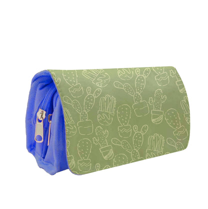 Green And Yellow Cacti - Western  Pencil Case