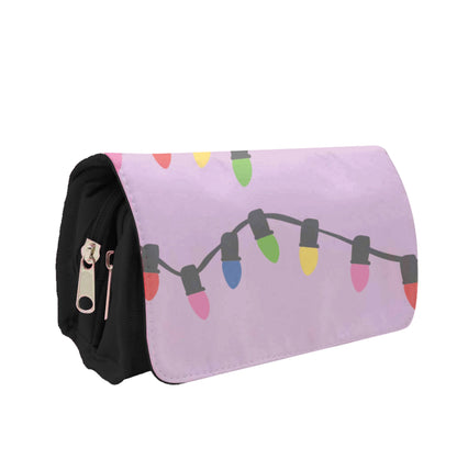 Pink Lights - Christmas Patterns Pencil Case