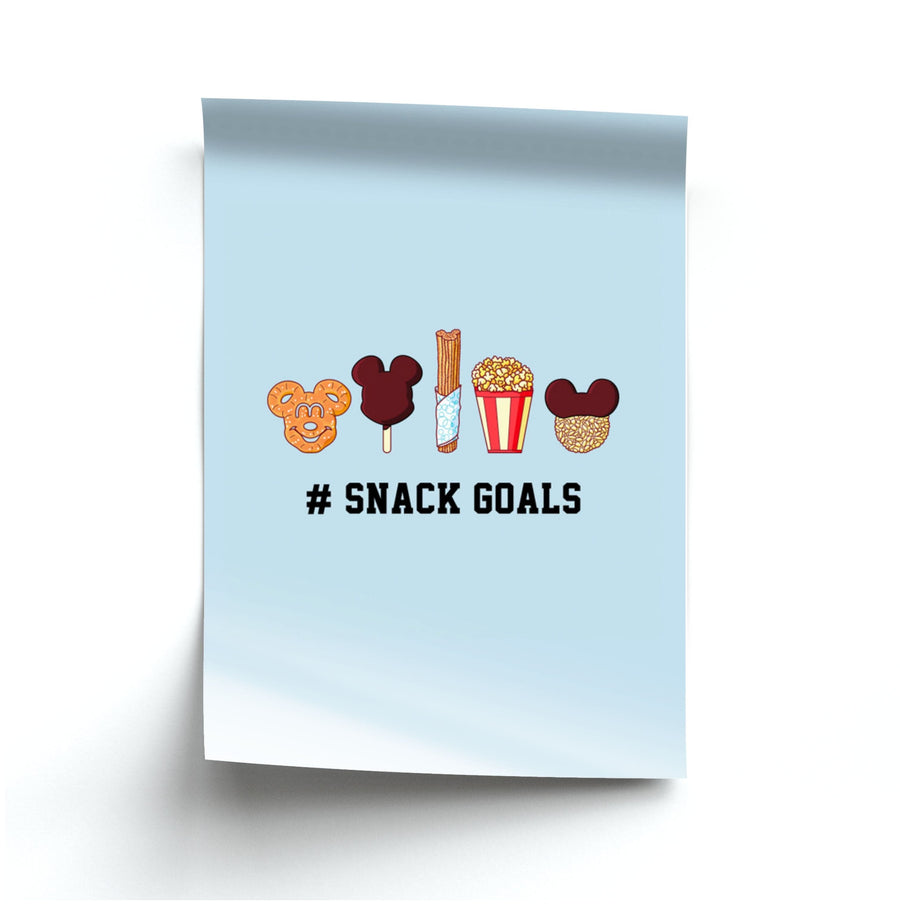 Snack Goals - Disney Poster