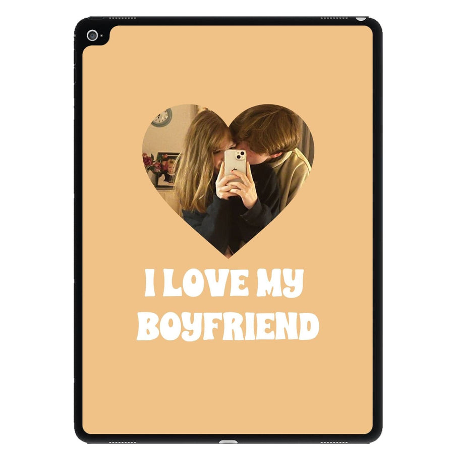 I Love My Boyfriend - Personalised Couples iPad Case