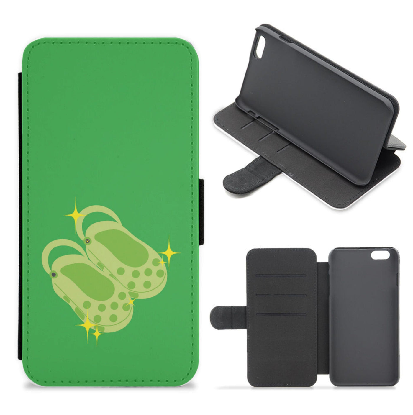Green Crocs Flip / Wallet Phone Case