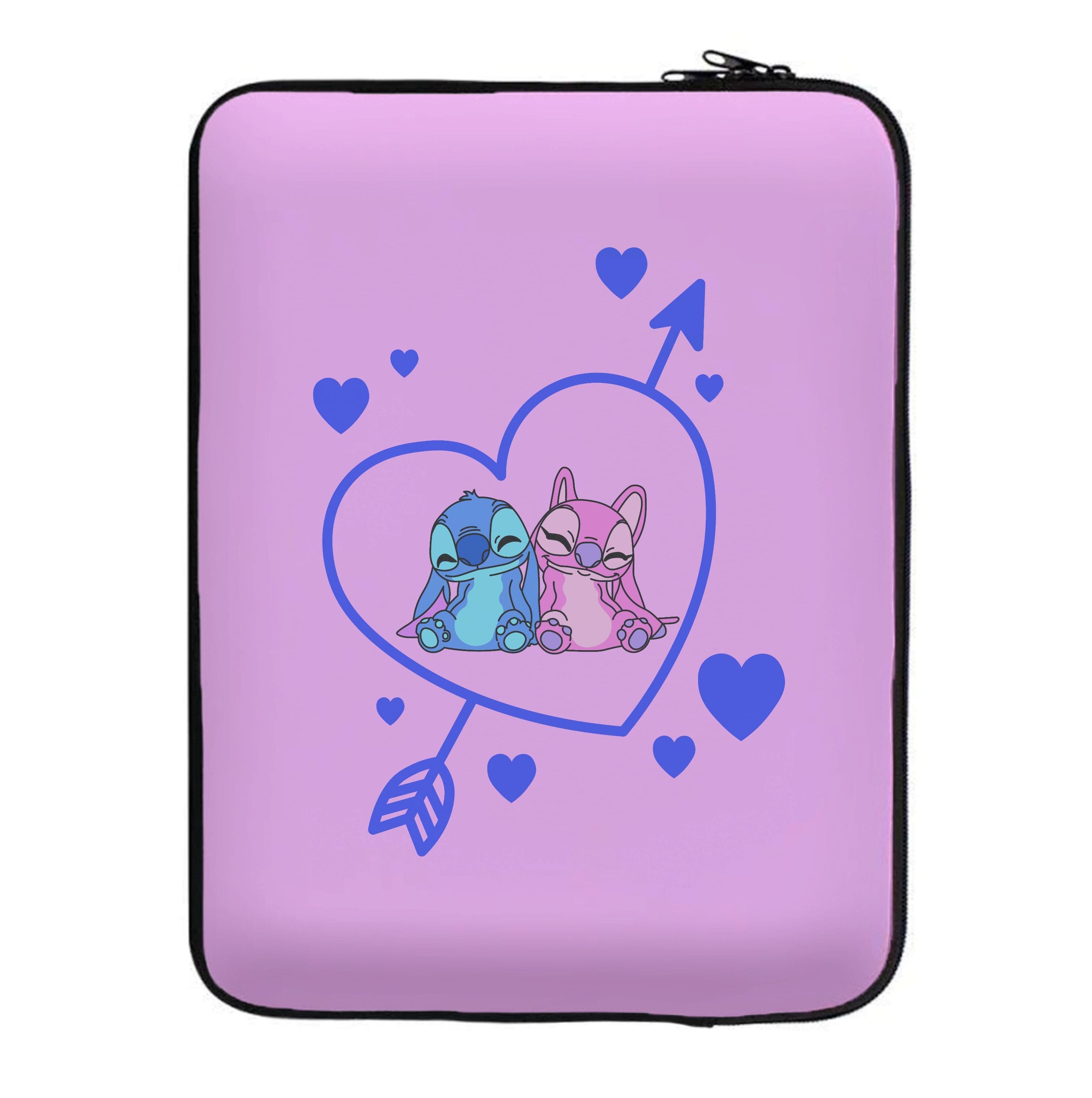 Arrow Heart - Pink Alien Laptop Sleeve