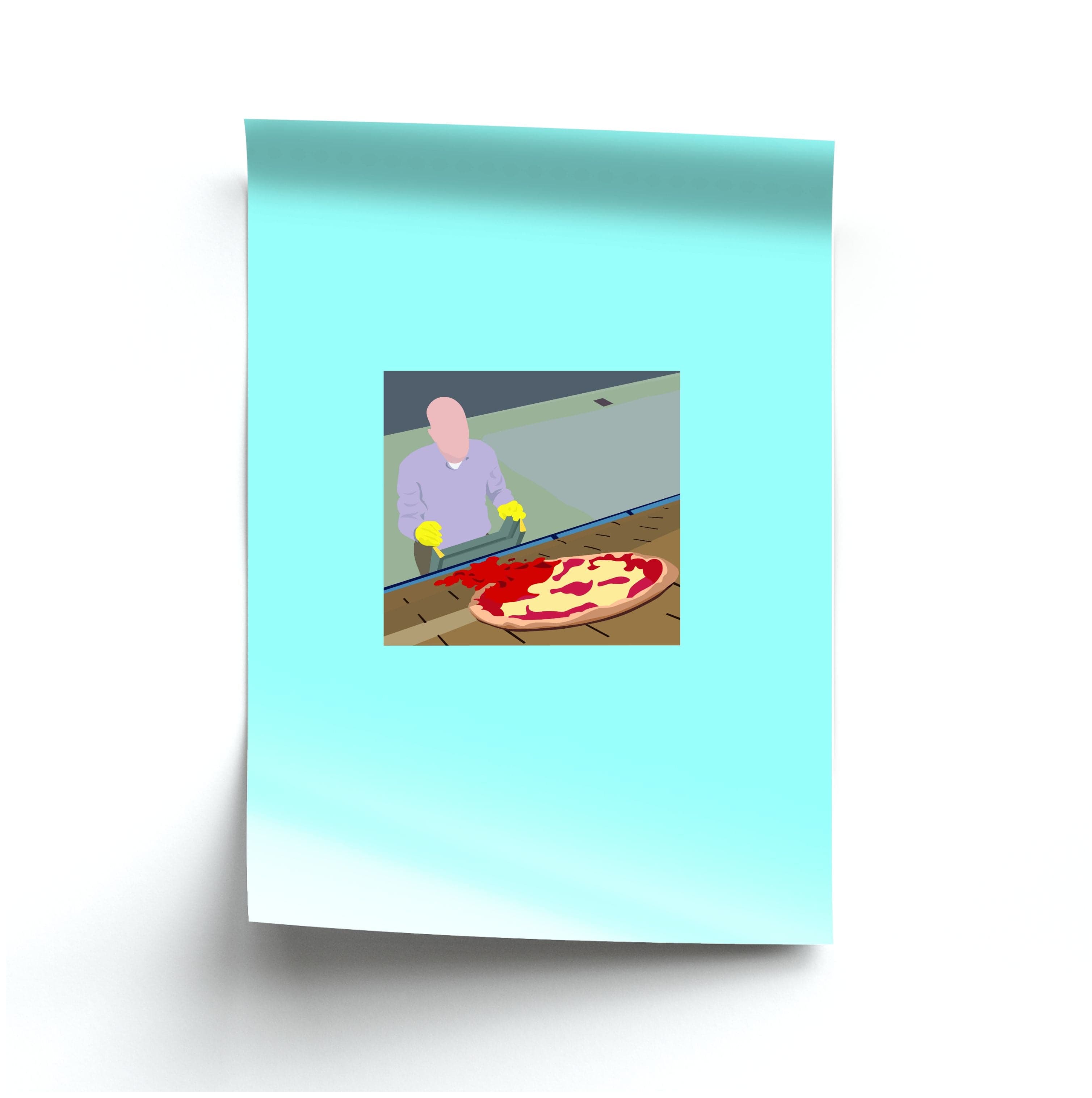 Pizza On The Roof Poster