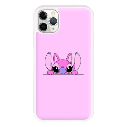 Angel Leaning - Pink Alien Phone Case