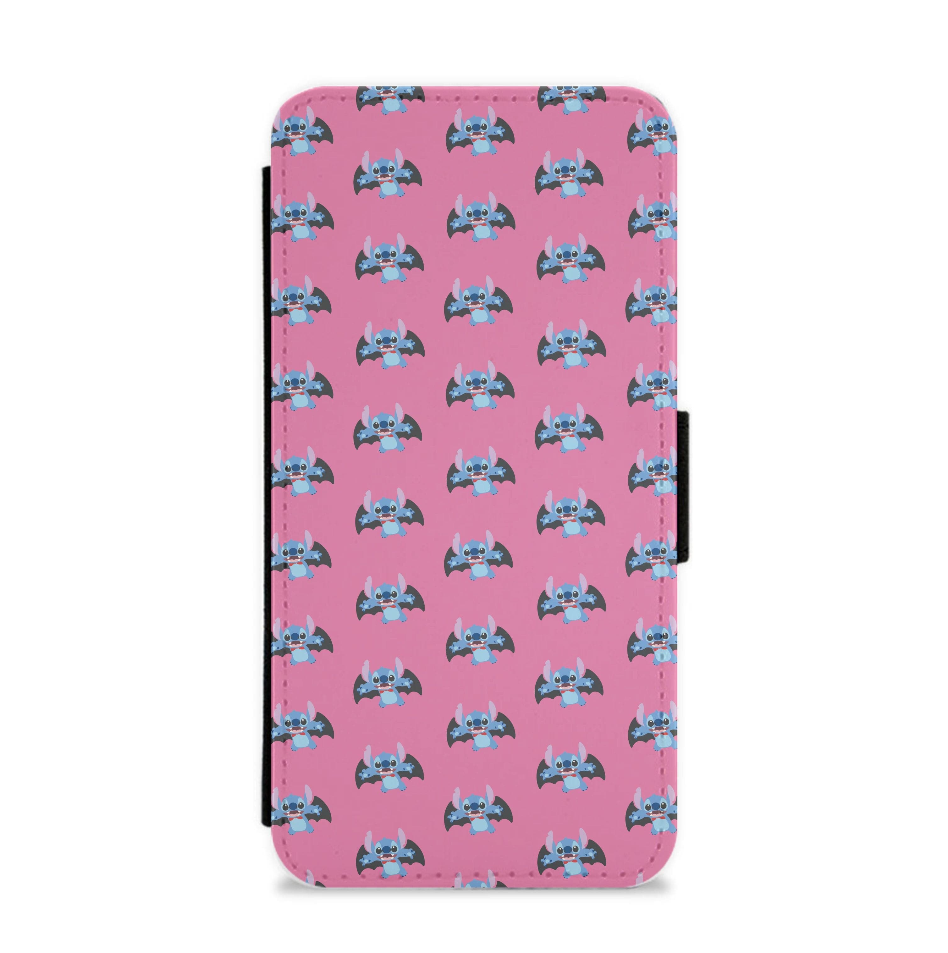 Vampire Alien Blue Pattern Halloween Flip / Wallet Phone Case