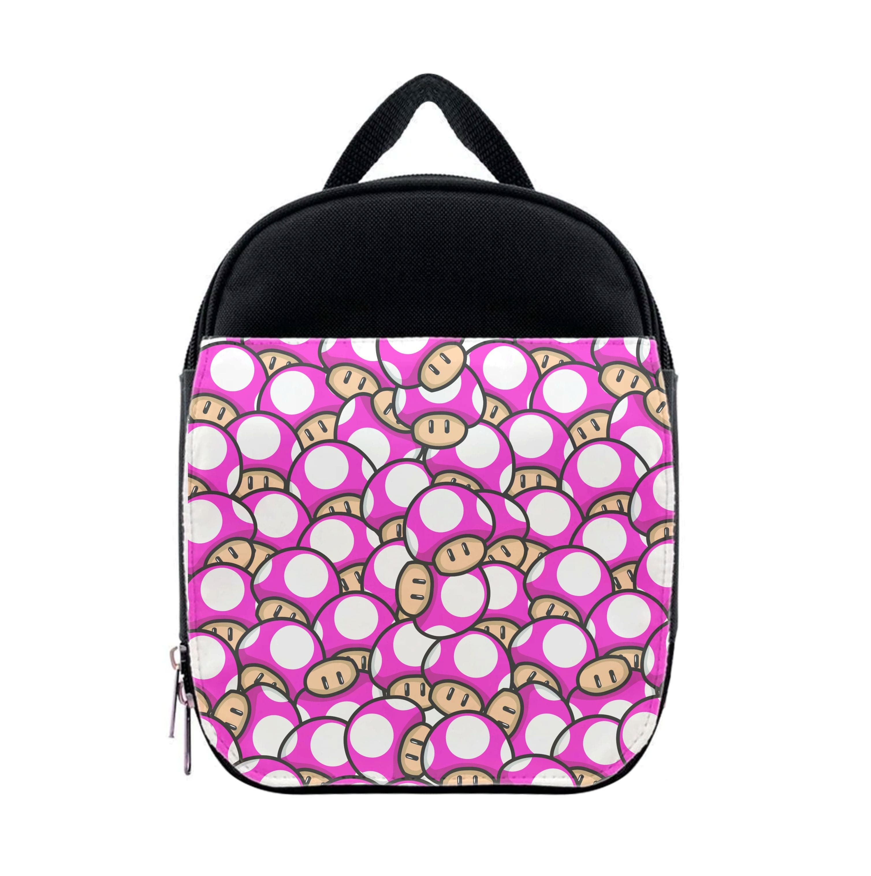 Mushroom Pattern - Dark Pink Lunchbox