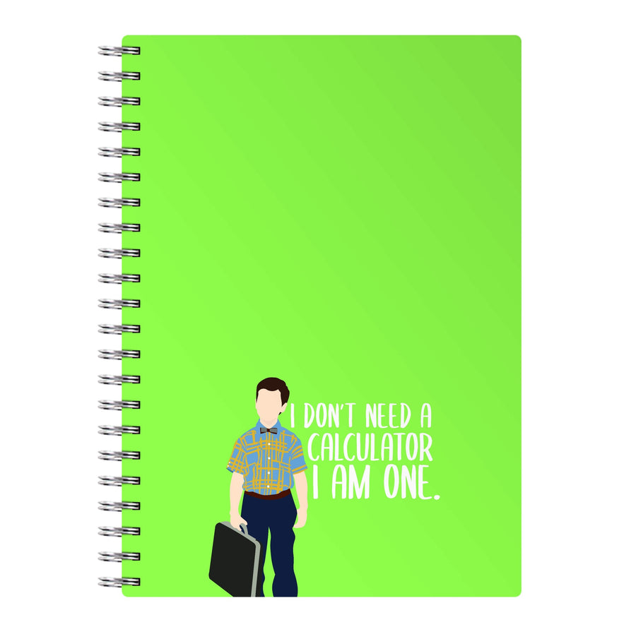I Don't Need A Calculator - Young Sheldon Notebook