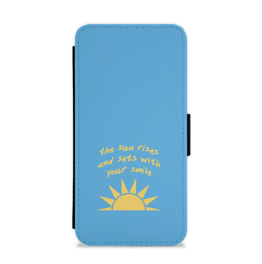 The Sun Rises And Sets With Your Smile - The Seven Husbands of Evelyn Hugo  Flip / Wallet Phone Case