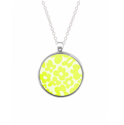 Yellow Flowers - Trippy Patterns Necklace