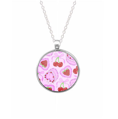 Cherries, Strawberries And Cake - Valentine's Day Necklace