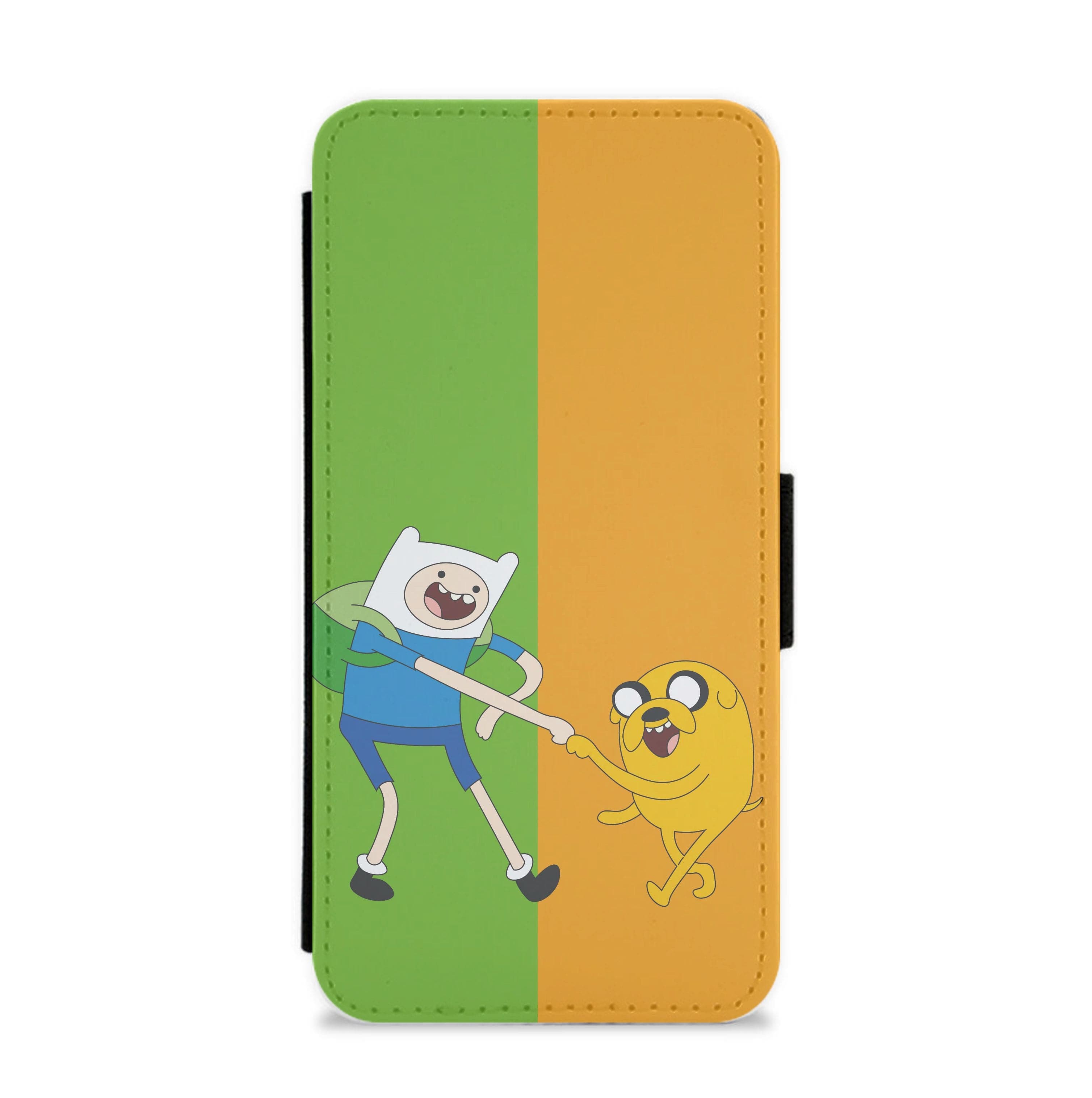 Jake The Dog And Finn The Human Flip / Wallet Phone Case