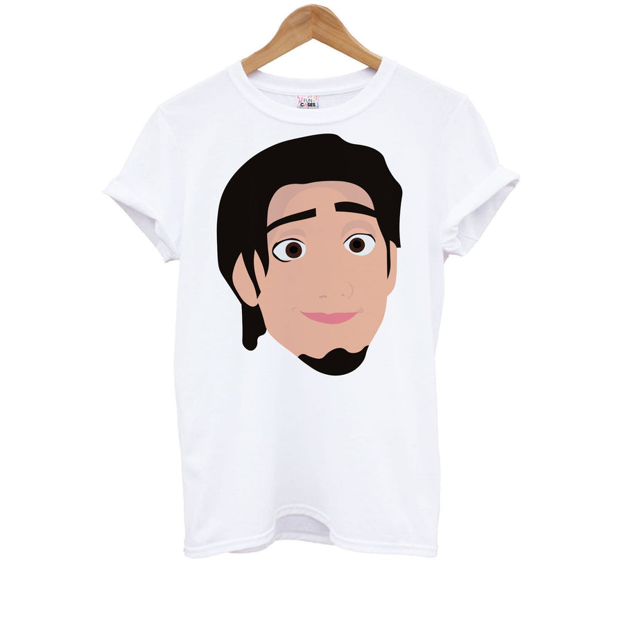 Flynn Face - Tangled Kids T-Shirt