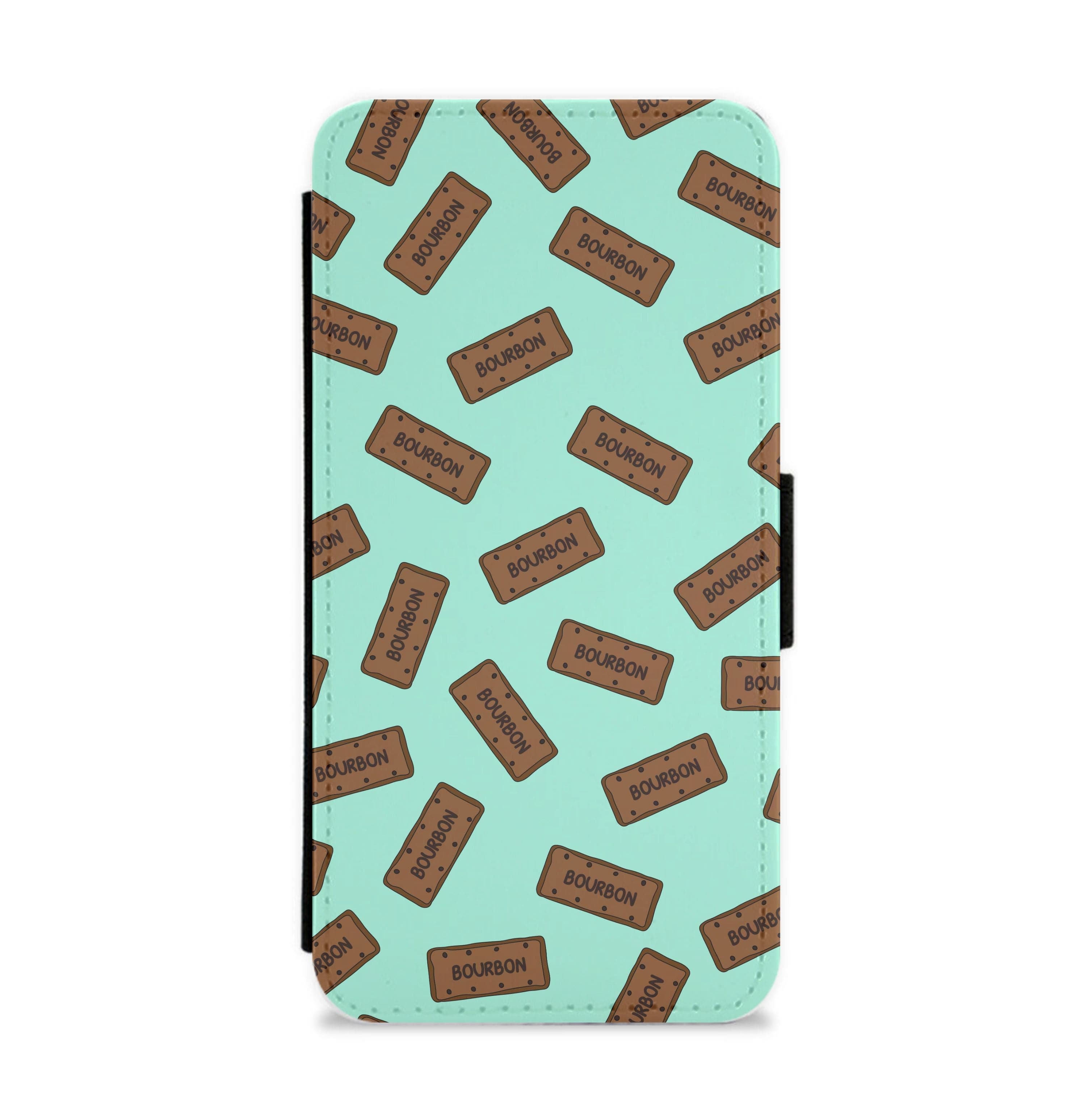 Bourbons - Biscuits Patterns Flip / Wallet Phone Case