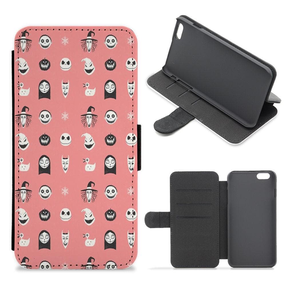 Nightmare Before Christmas Pattern Flip / Wallet Phone Case - Fun Cases