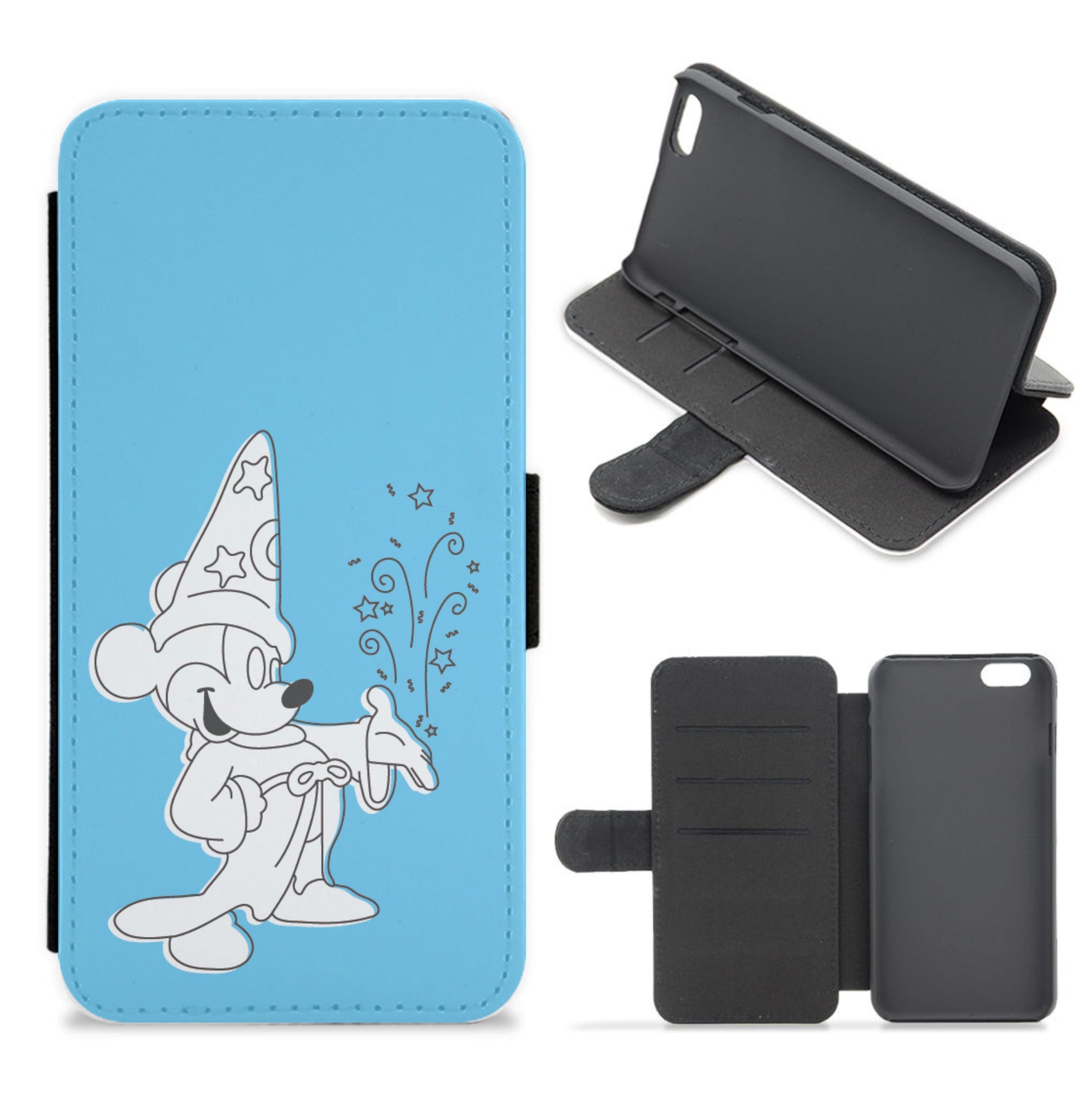 Wizard Mickey Blue Flip / Wallet Phone Case