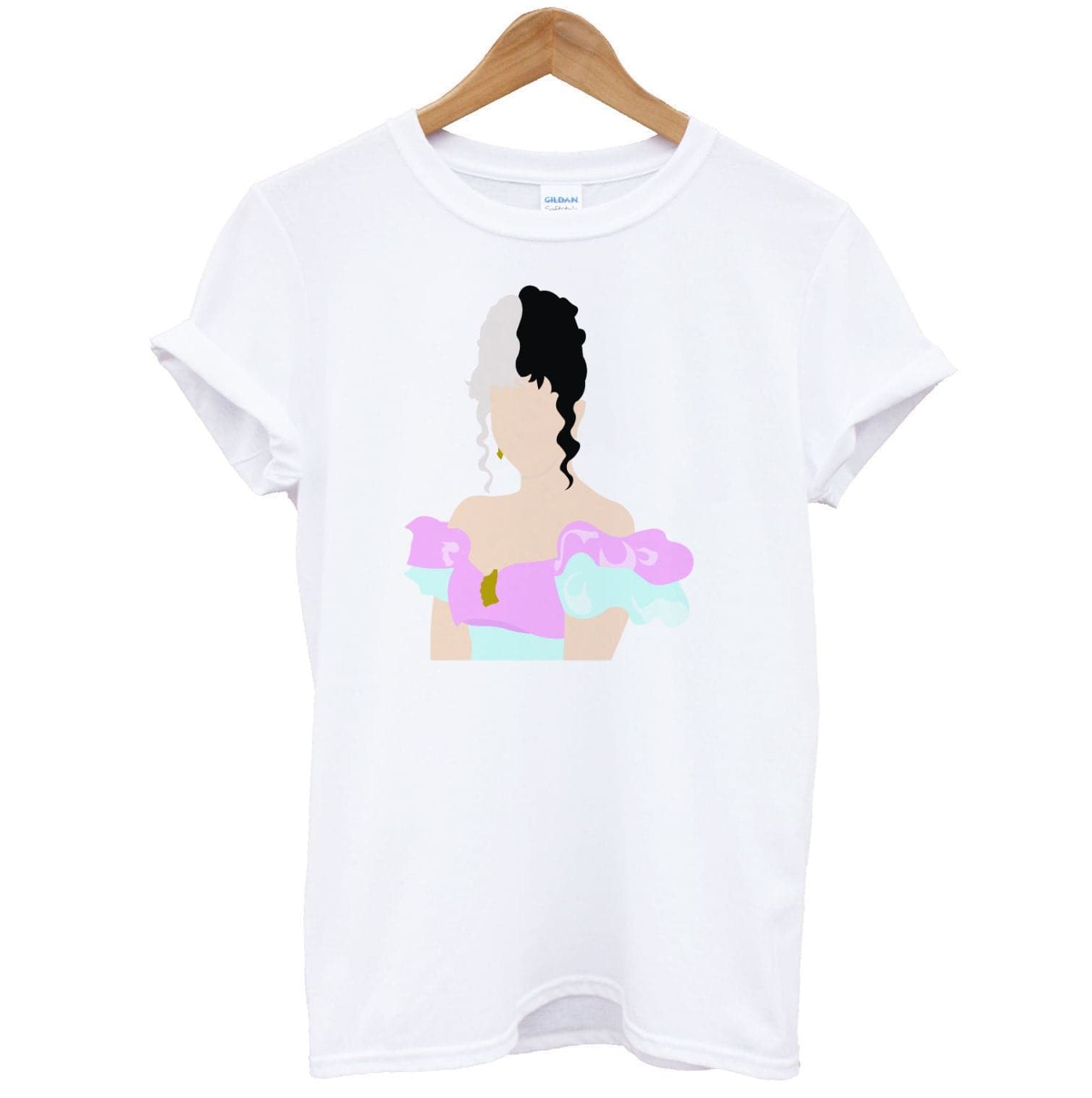 Blue And Pink Dress T-Shirt