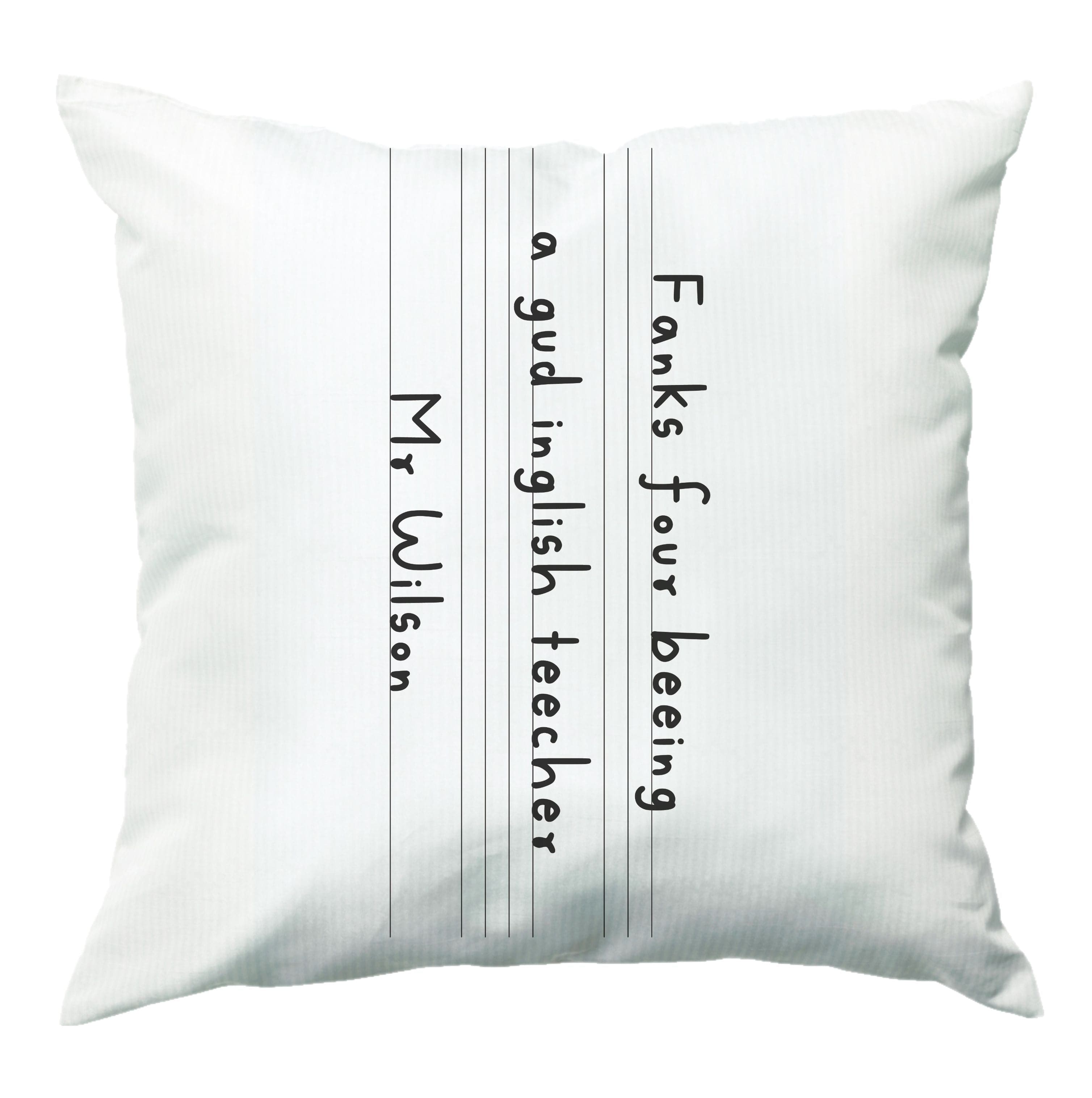 English Teacher - Personalised Teachers Gift Cushion