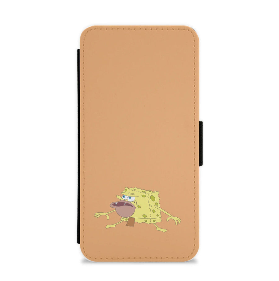 Caveman - Spongebob Flip / Wallet Phone Case