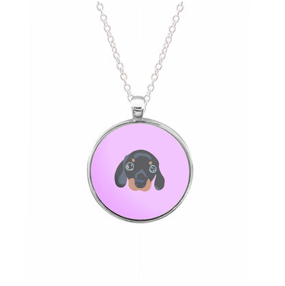 Black - Dachshunds Necklace