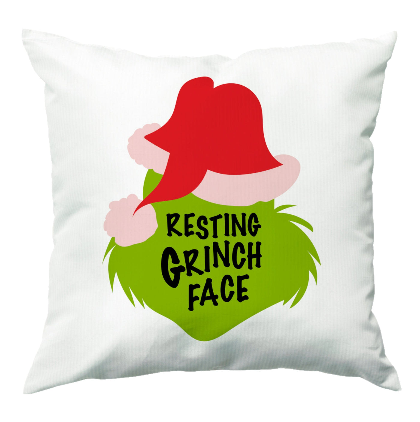 Resting Grinch Face Cushion