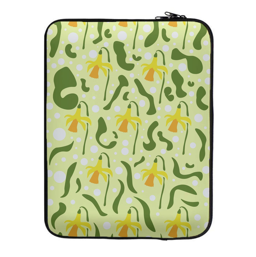 Daffodil Pattern - Floral Laptop Sleeve