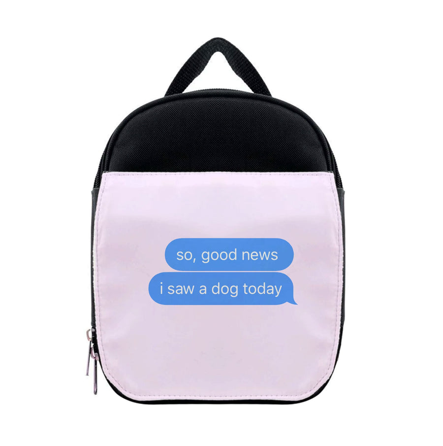 I Saw A Dog Text Lunchbox