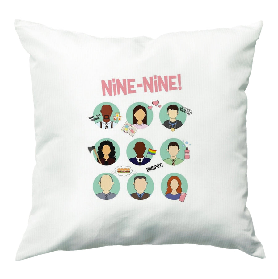 Nine Nine Characters - Brooklyn Nine-Nine Cushion