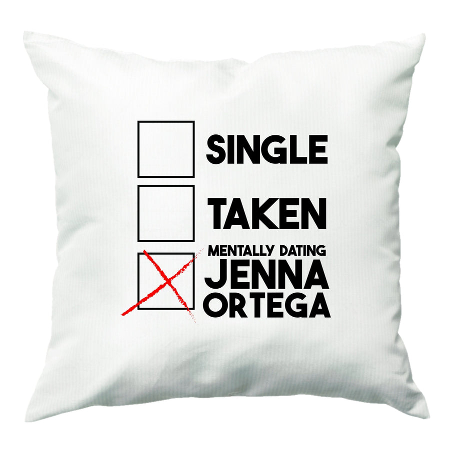 Mentally Dating Jenna Ortega Cushion