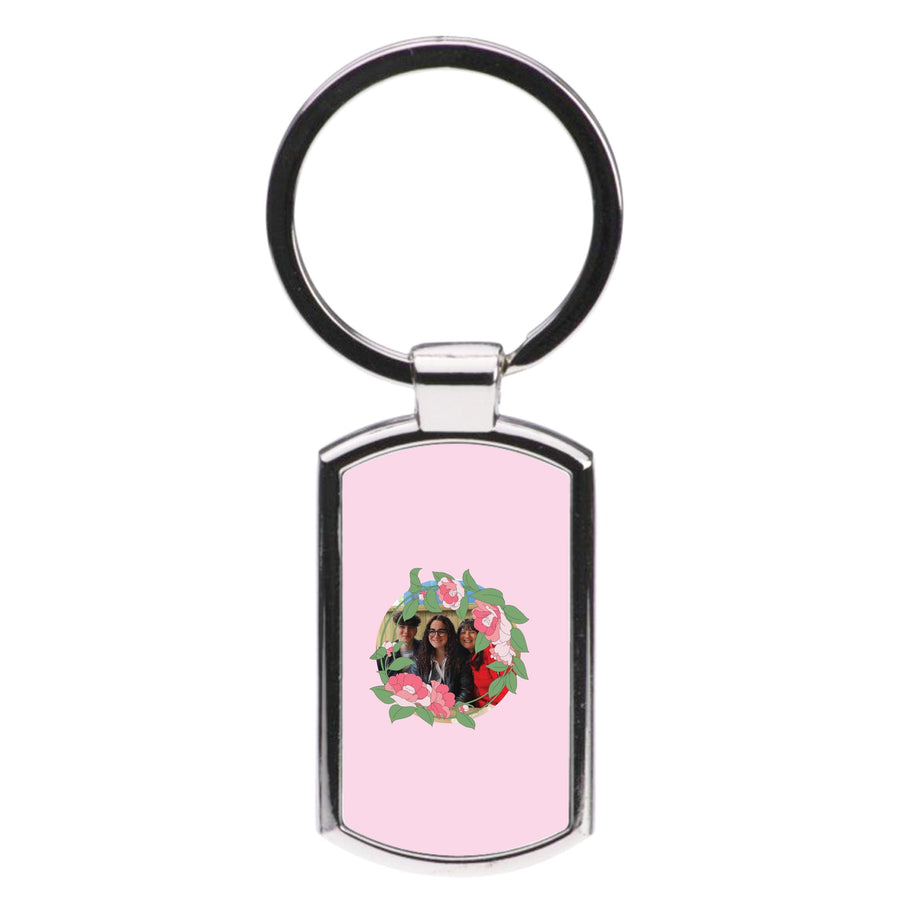 Floral Wreath - Personalised Mother's Day Luxury Keyring