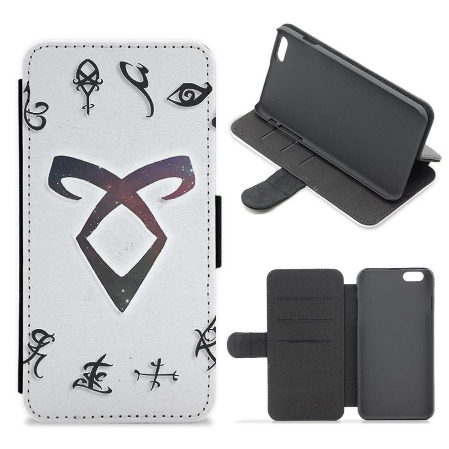 Shadowhunters Rune Logo Flip Wallet Phone Case - Fun Cases