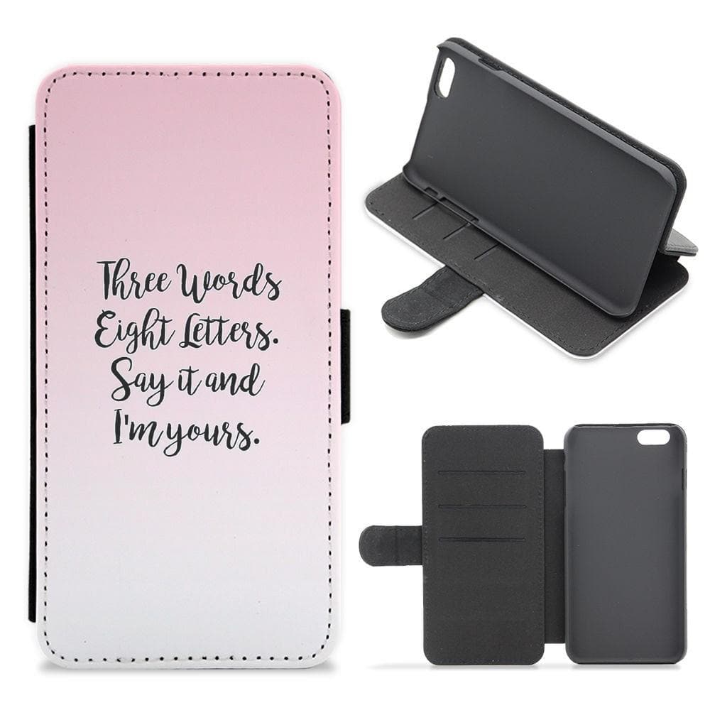 Three Words, Eight Letters - Gossip Girl Flip Wallet Phone Case - Fun Cases