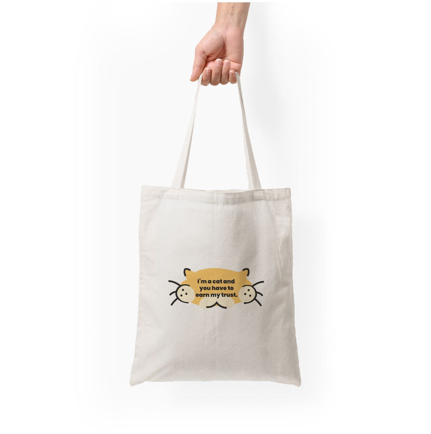 I'm a cat and you have to earn my trust - Kendall Jenner Tote Bag