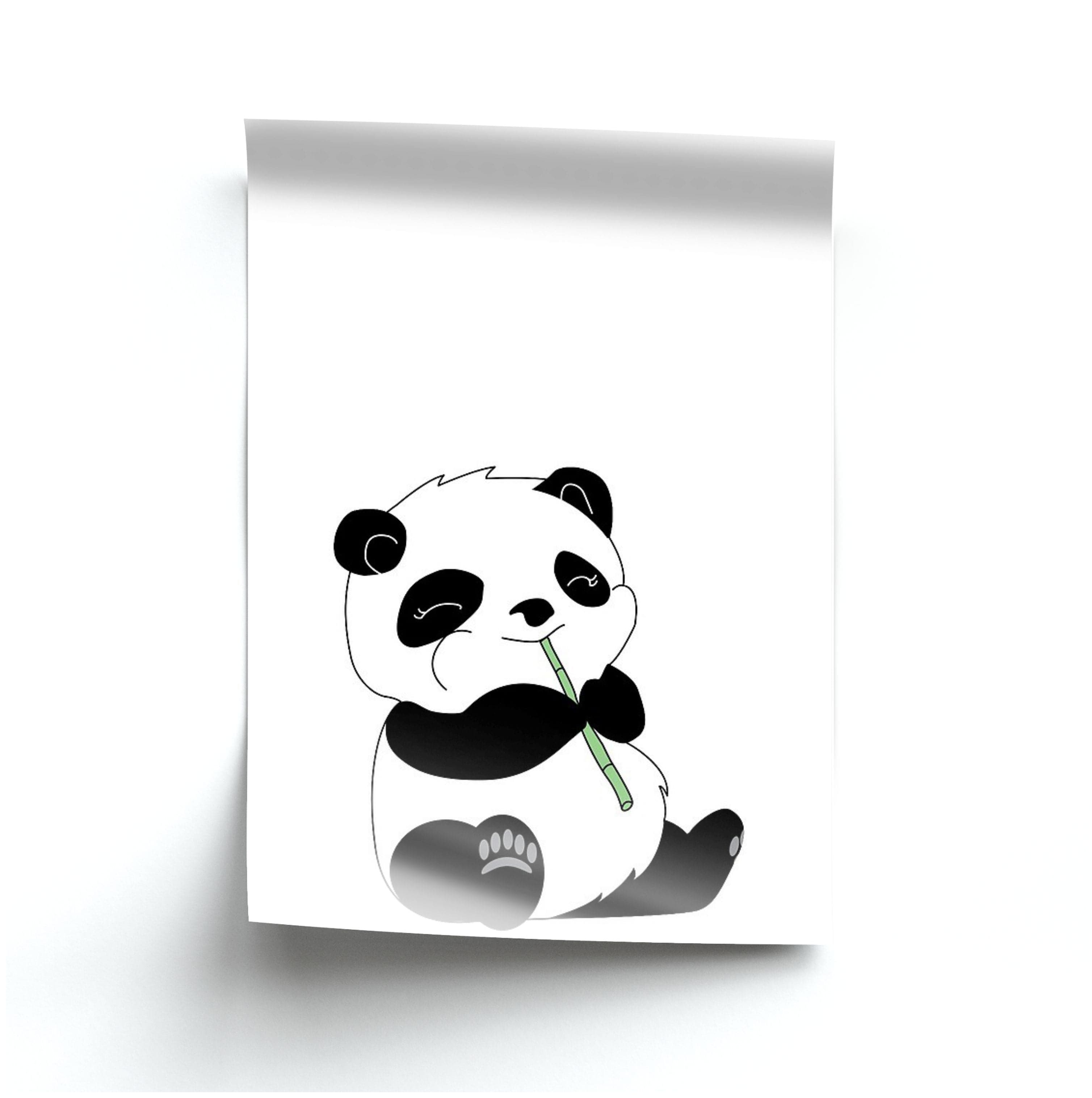 Vegan Panda Poster