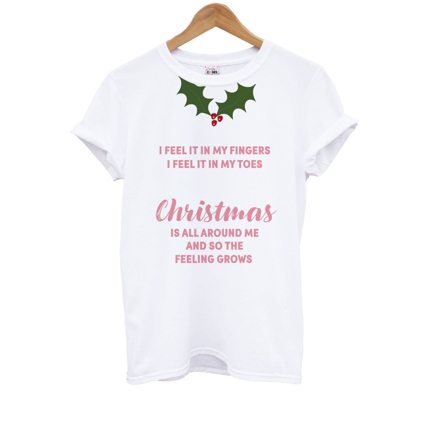 Christmas Is All Around Me - Love Actually Kids T-Shirt