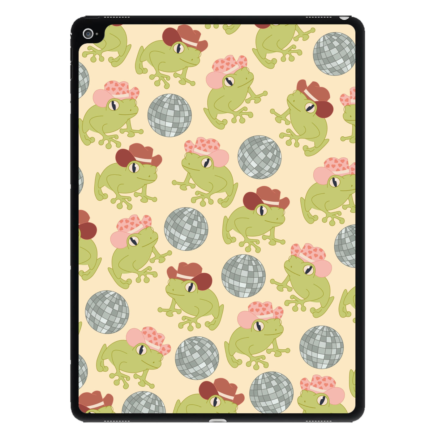Frogs With Cowboy Hats - Western  iPad Case