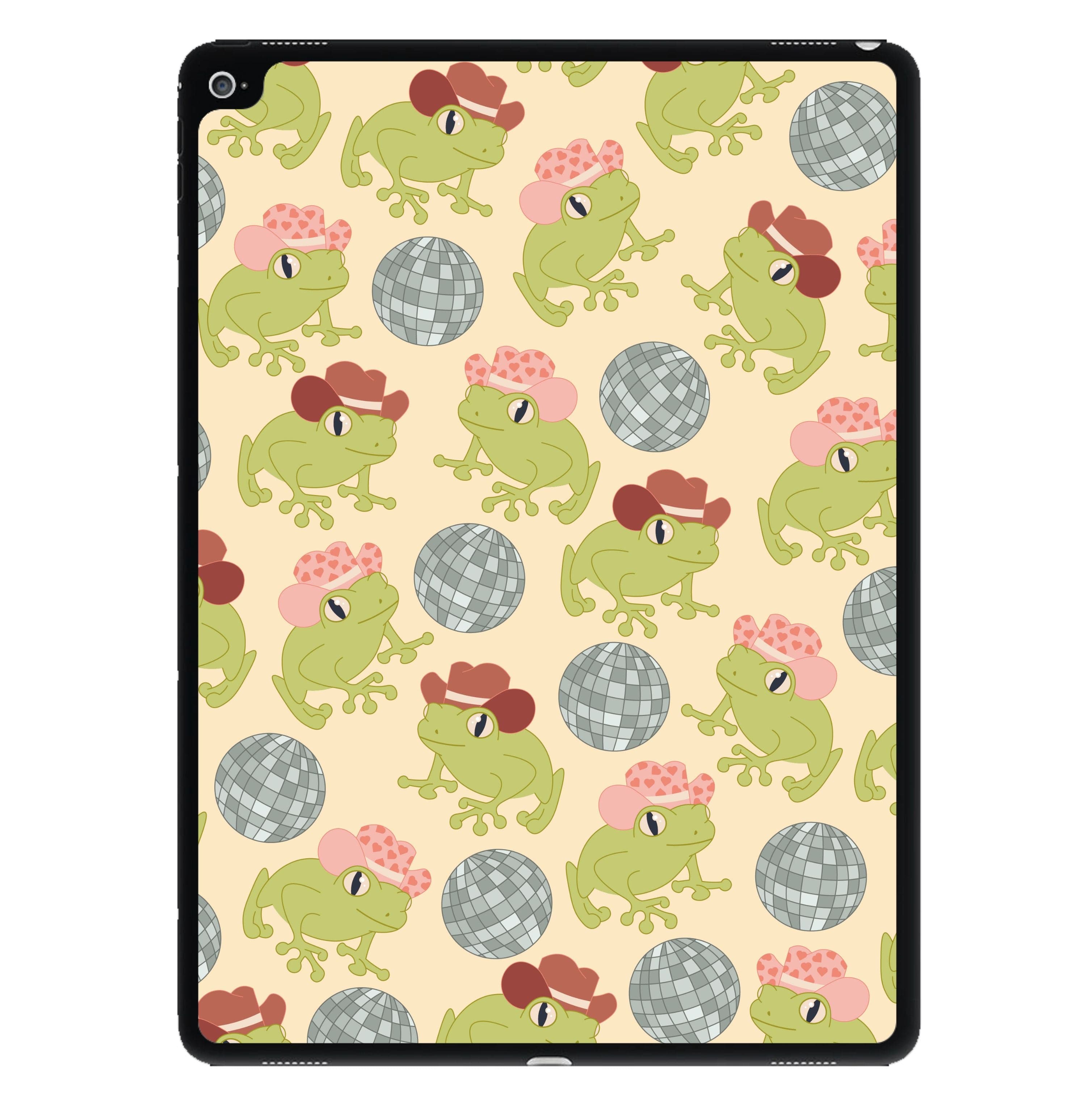 Frogs With Cowboy Hats - Western  iPad Case