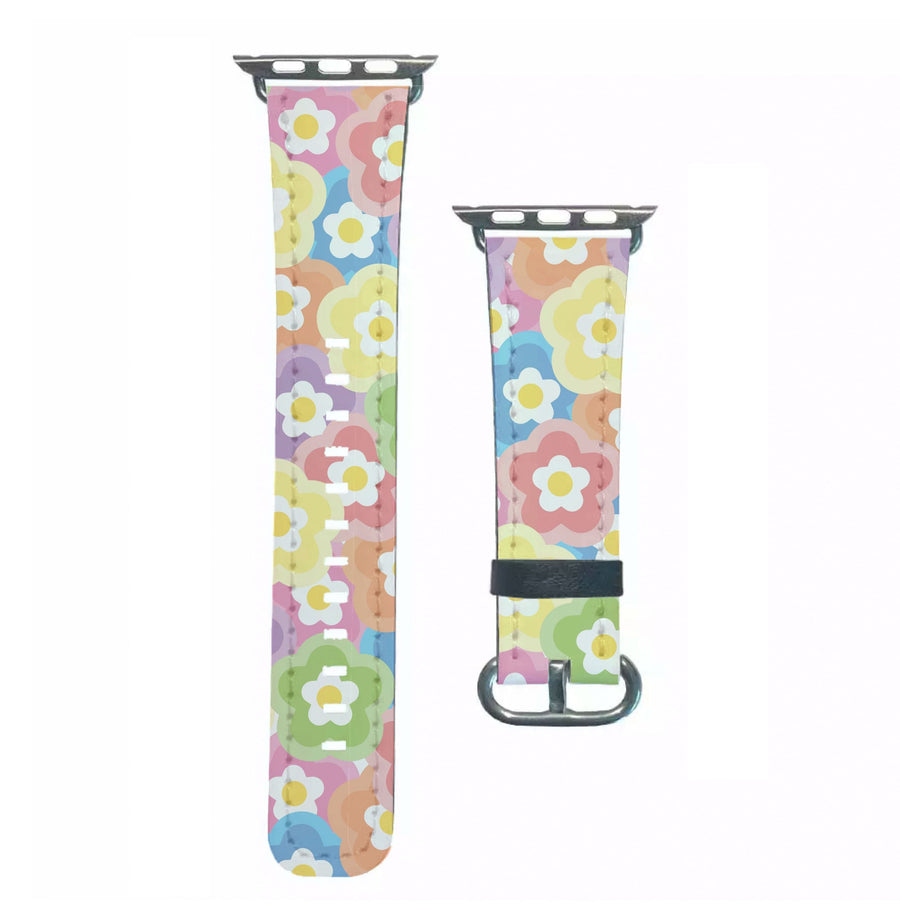 Psychedelic Flowers - Floral Patterns Apple Watch Strap