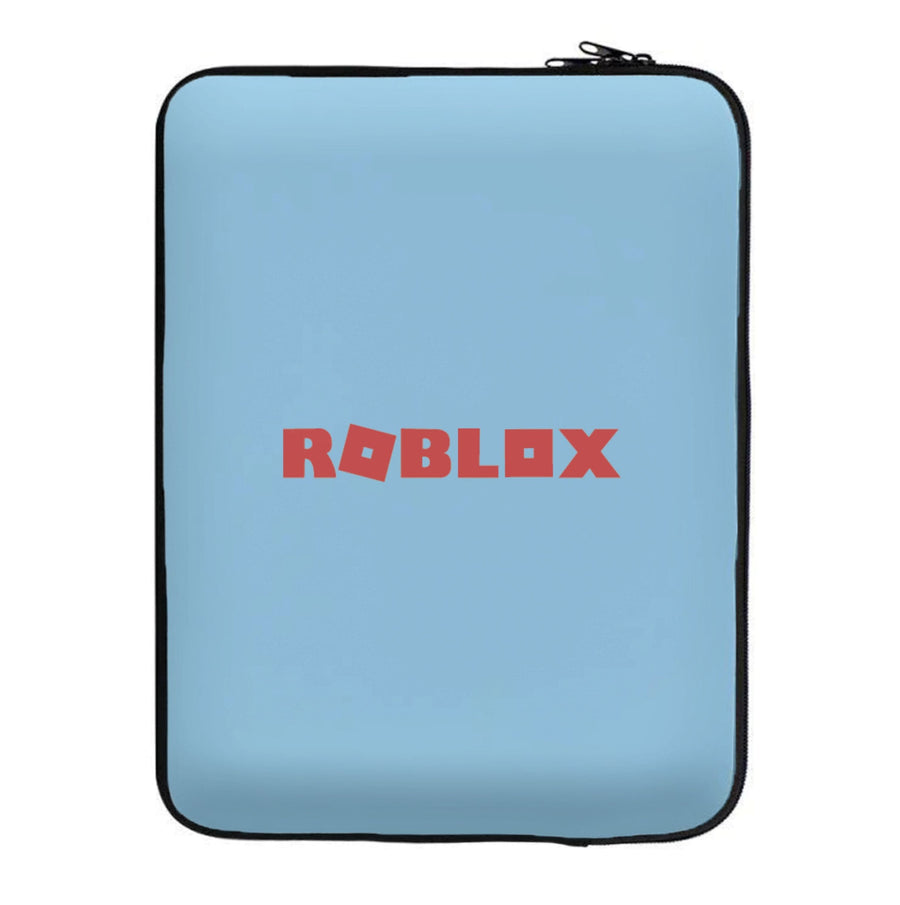 Roblox logo - Blue Laptop Sleeve
