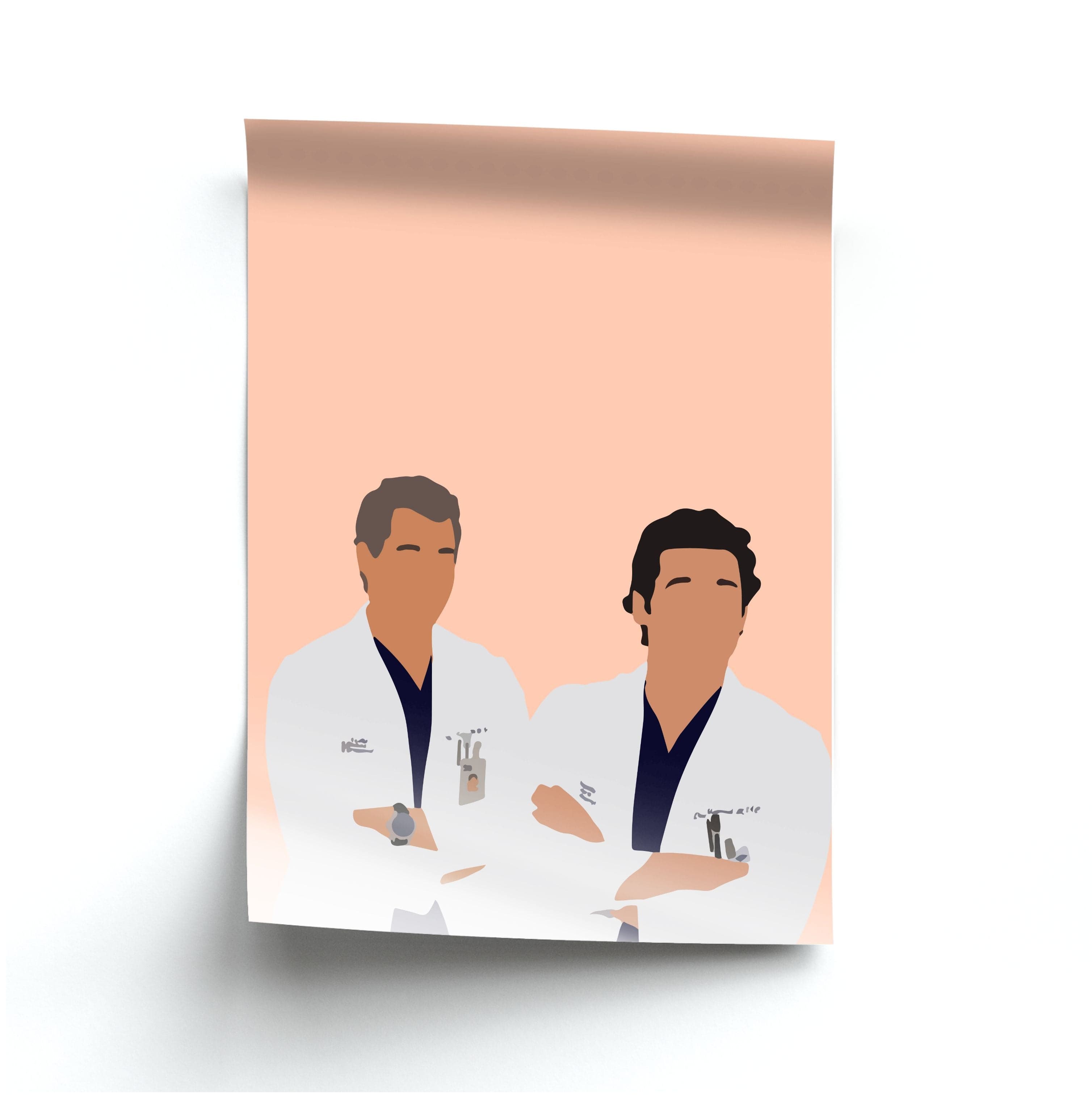 Two Doctors Arm Crossed - Grey's Poster