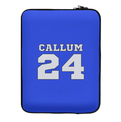 Dark Blue - Personalised Football Laptop Sleeve