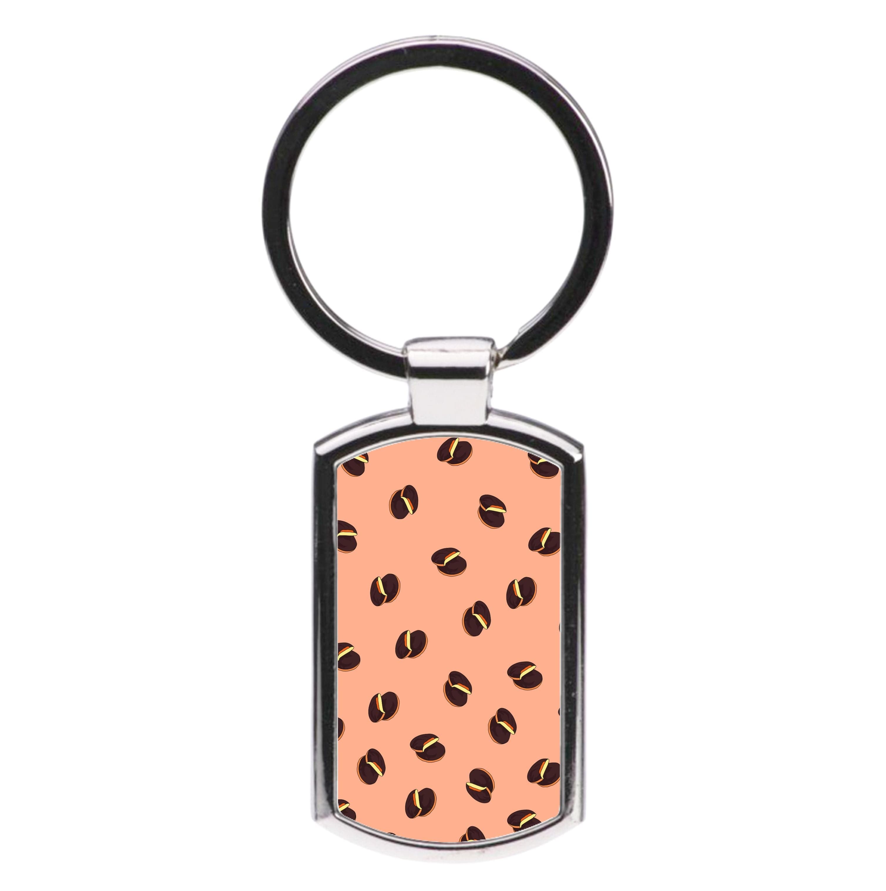 Jaffa Cakes - Biscuits Patterns Luxury Keyring