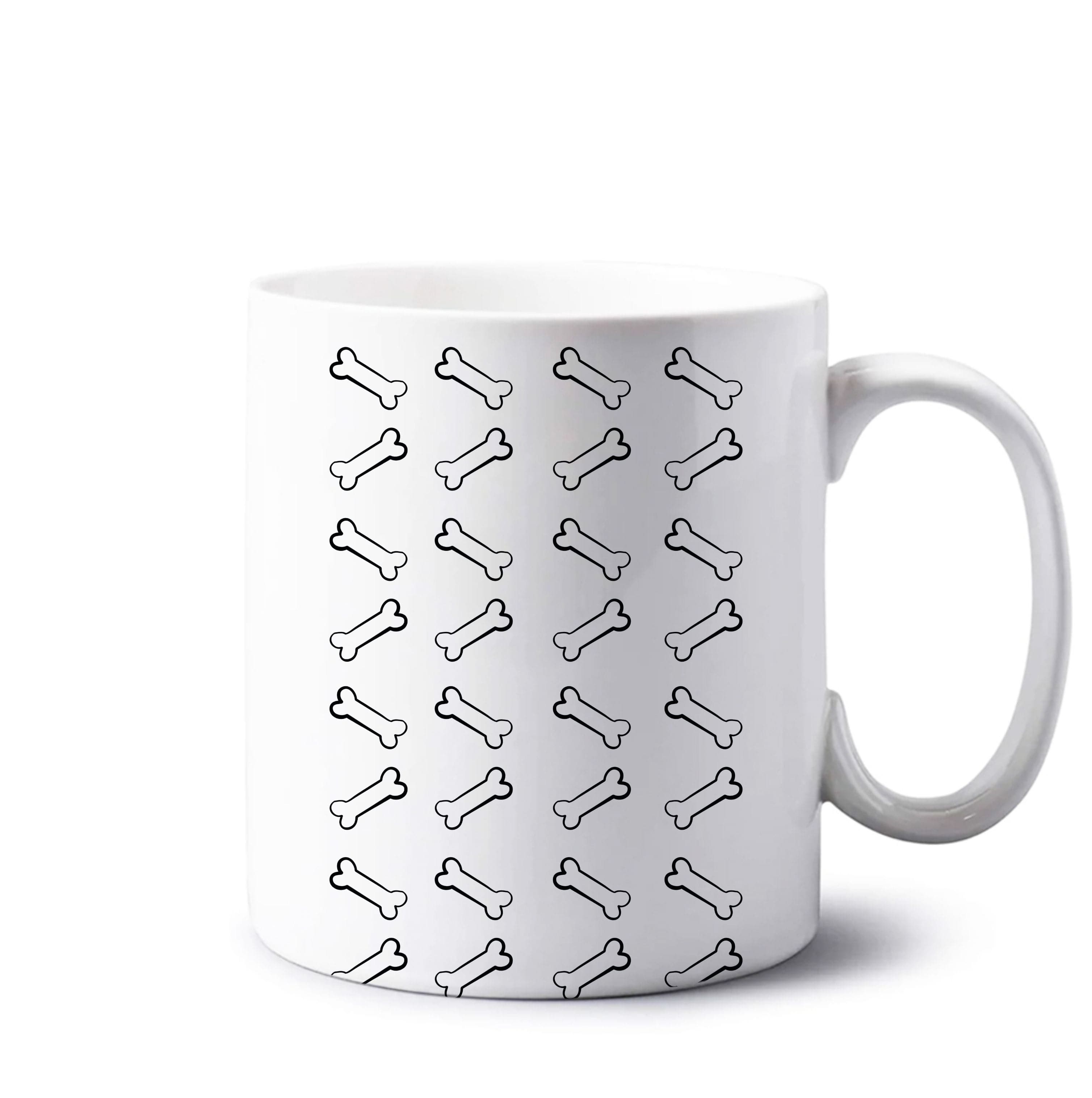 Multi colour bones - Dog Patterns Mug