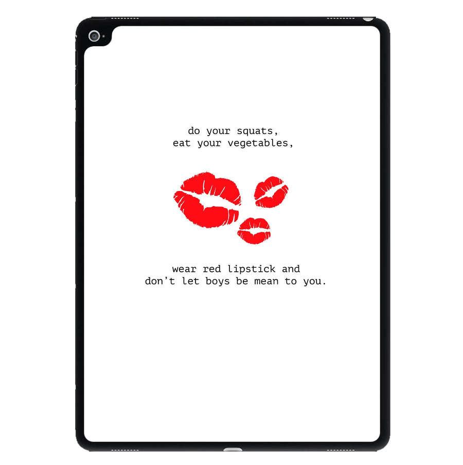 Do your squats - Kendall Jenner iPad Case